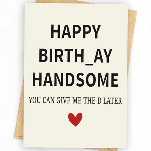 WowBefun Funny Birthday Card & Gifts for Men Husband Boyfriend Him, Happy Bday Card