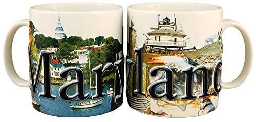 Americaware - State of Maryland Souvenir Gift Ceramic Coffee Mug / Cup - 18oz