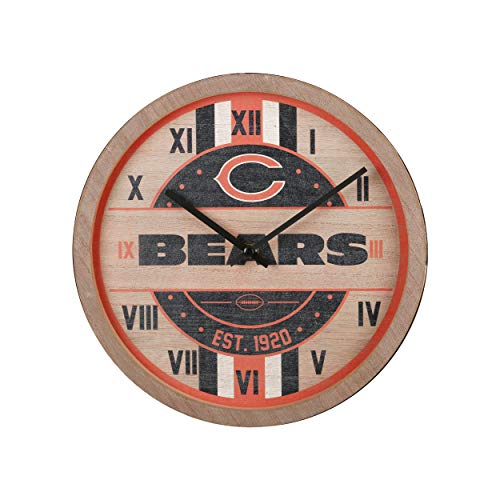 FOCO Chicago Bears NFL Barrel Wall Clock