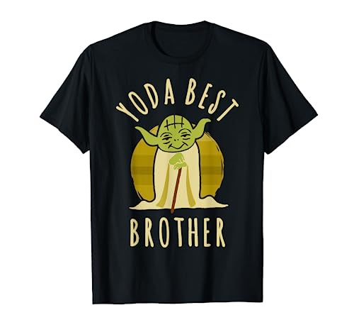 Star Wars Yoda Best Brother Cartoon Yoda Disney+ T-Shirt