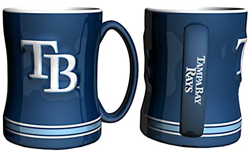 Boelter Brands MLB Tampa Bay Rays 226635 Coffee Mug, Team Color, 14 oz