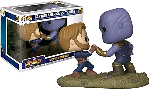 Funko Pop! Marvel Avengers Infinity War Captain America vs. Thanos Movie Moments Exclusive Figure Set
