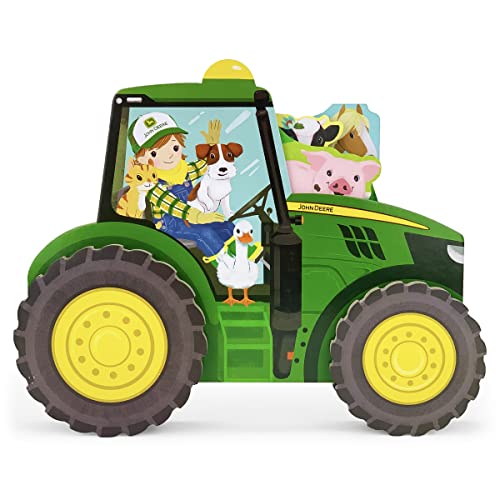 John Deere Tractor Tales - Wheeled Board Book Set, 3-Book Gift Set With Rolling Tractor Slipcase for Toddlers Ages 1-5 (John Deere Rolling Tractor Toy Book)
