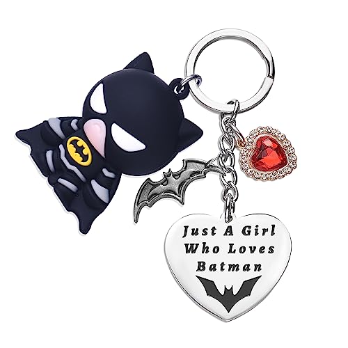 Bat Man Merchandise Keychain Superhero Gifts For Teen Girls Daughter Women Birthday Gift Keychains