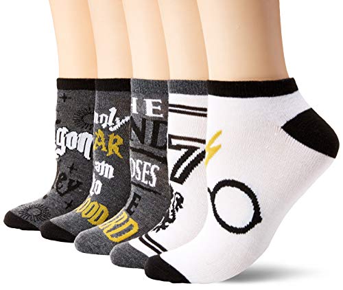 Harry Potter Glasses Deathly Hallows Mischief Managed 5 Pack Ankle Socks