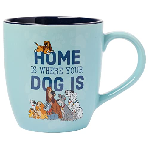 Silver Buffalo Disney Classics Home Is Where Your Dog Is Ceramic Mug, 18 Ounces