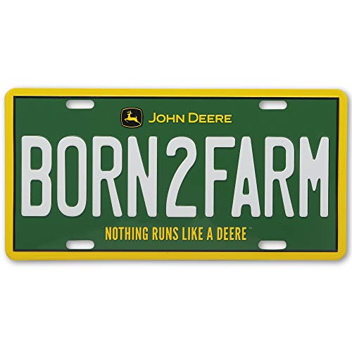 John Deere BORN2FARM License Plate - LP71675