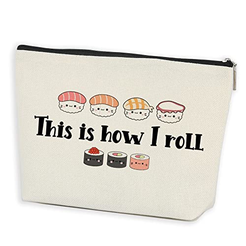 Azteoiz Sushi Gifts Cute Sushi Gifts For Sister,Girls,Daughter Japanese Cuisine Lover Gifts Birthday Christmas Halloween Gifts for Women Her Unique Gift for Cuisine Lady Mom-This Is How I Roll