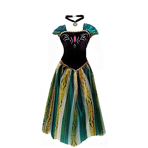 Big-On-Sale Princess Adult Women Anna Coronation Dress Costume Cosplay (XXL size for US 18-20)