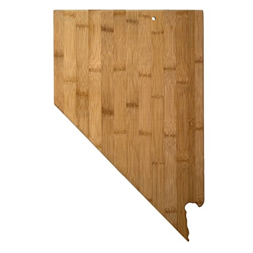 Totally Bamboo Nevada State Shaped Bamboo Serving & Cutting Board