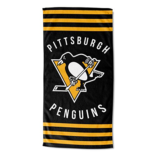Northwest NHL Pittsburgh Penguins Beach Towel, 30' x 60', Stripes