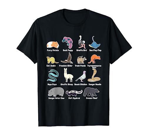 Animals Of The World - Rare Exotic Animals Funny Memes Gift T-Shirt