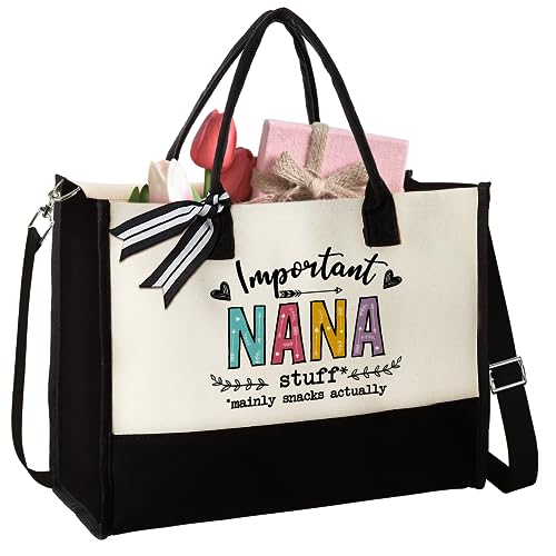Gifts for Grandma - Gifts for Grandma Birthday Unique, Nana Birthday Gifts - Mothers Day Gifts for Grandma, Nana - Grandmother Gifts, Nana Gifts, Grandma Gift Ideas - Canvas Tote Bag for Nana