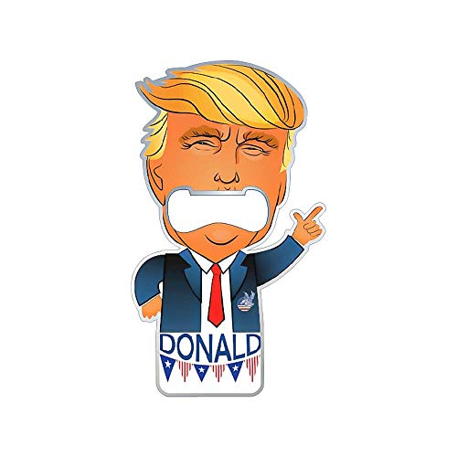 Donald Gifts Beer Bottle Opener with Magnet Fridge, Magnetic Opener Accessories, Keychain Bottle Opener, Mr. President Cool Gifts