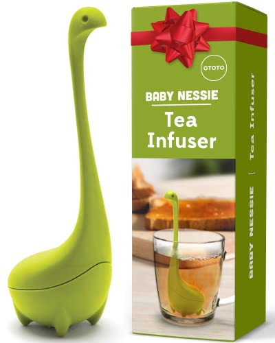 Cute Tea Infuser by OTOTO - Loose Leaf Tea Steeper, Tea Accessories, Tea Diffusers, Tea Infuser for Loose Leaf Tea, Tea Strainers, Cute Gifts, Tea Gift Set, Kitchen Gifts, Cooking Gadgets