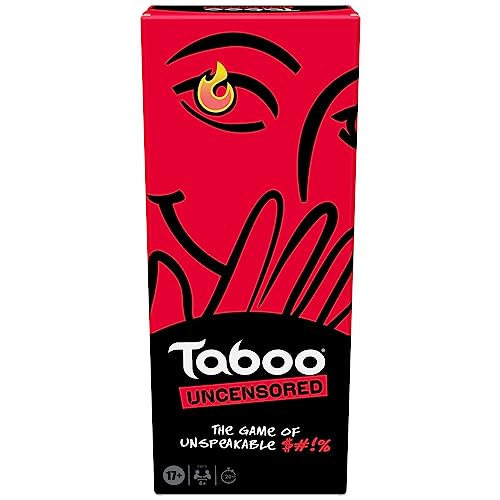 Hasbro Gaming Taboo Uncensored Board Game for Adults Only | Ages 17+ | 4+ Players | 20 Mins. Avg. | Hilarious NSFW Party Games for Adults