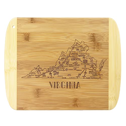 Totally Bamboo A Slice of Life Virginia State Serving and Cutting Board, 11' x 8.75'