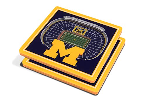 YouTheFan NCAA Michigan Wolverines 3D StadiumView Coasters - Michigan Stadium 4' x 4'