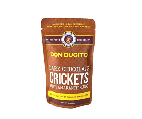 Don Bugito Planet-Friendly Edible Insect Protein Snacks (Dark Chocolate Covered Crickets)