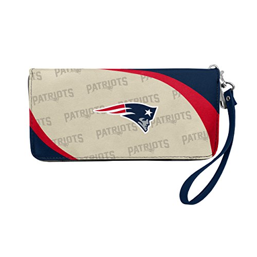 Littlearth NFL New England Patriots Curve Zip Organizer Wallet