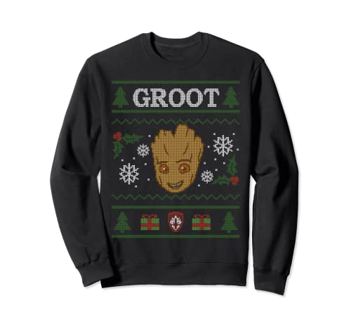 Marvel Groot Guardians of the Galaxy Ugly Christmas Sweater Sweatshirt