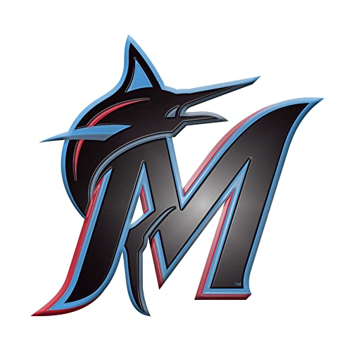 MLB - Miami Marlins Heavy Duty Aluminum Color Emblem