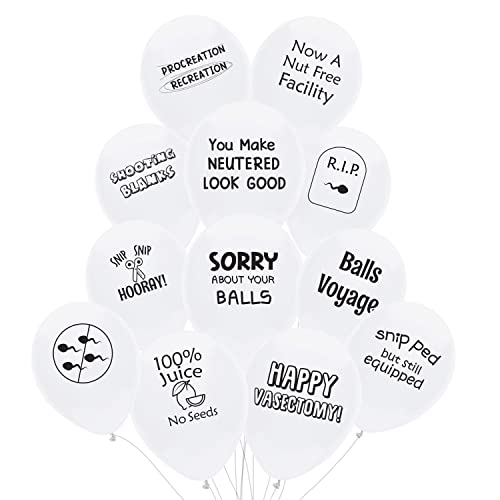 ROFLmart Funny Vasectomy Party Decorations Balloons