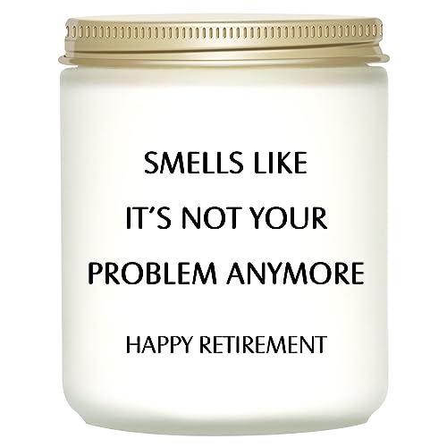 Retirement Gifts for Women, Retirement Gifts for Men, Happy Retirement Decorations, Funny Retirement Gifts for Coworker, Boss, Teacher, Nurse, Bestie, Dad, Mom Retired 2024, Scented Candles