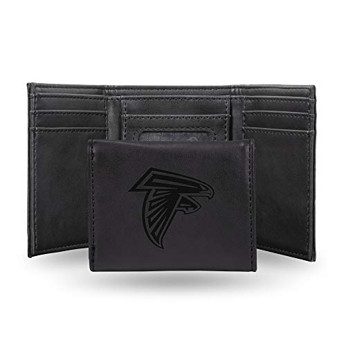 Rico Industries Laser Engraved Trifold Wallet, Atlanta Falcons, 3.25 x 4-inches