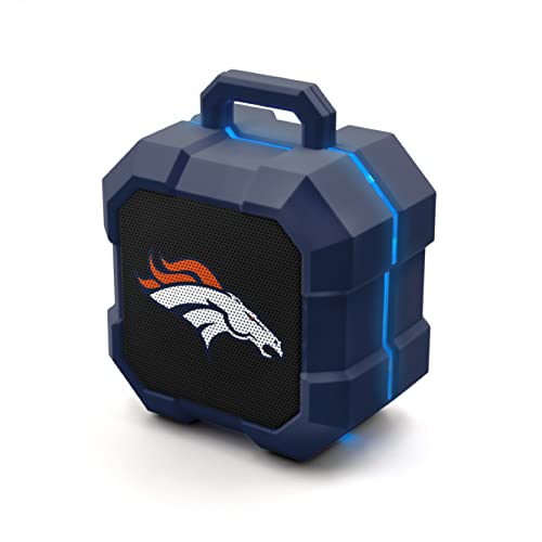 SOAR NFL Shockbox LED Wireless Bluetooth Speaker, Denver Broncos