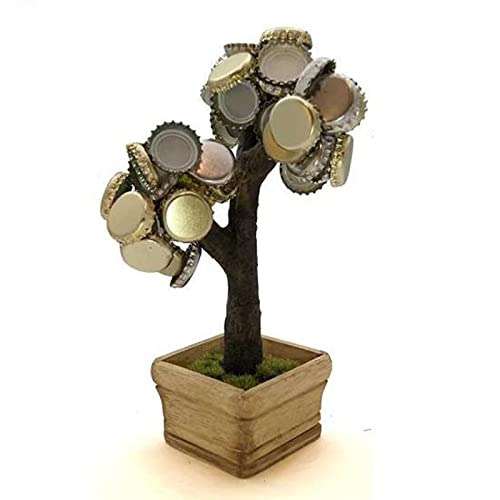 Beer Cap Catcher | Beer Cap Decor Display Art | Magnetic decorative trees with three magnets | A Great Gift for Men, Beer Lovers, and Collecto