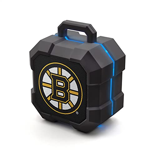 NHL Boston Bruins ShockBox LED Wireless Bluetooth Speaker, Team Color