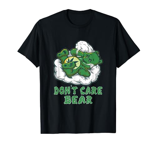 Funny Bear Smoking Weed Cannabis Marijuana 4:20 Stoner Gift T-Shirt