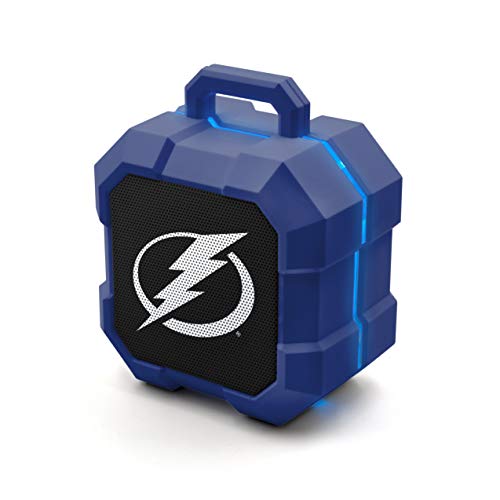 NHL Tampa Bay Lightning ShockBox LED Wireless Bluetooth Speaker, Team Color