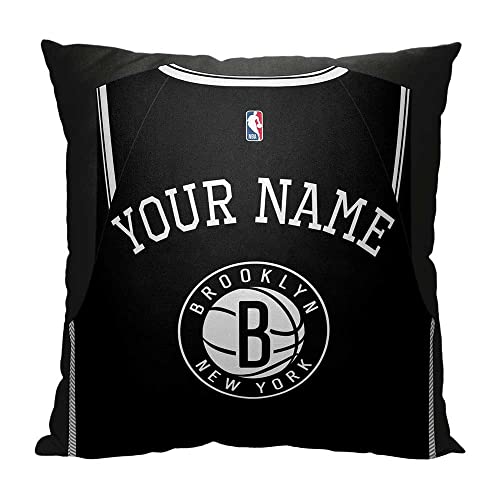 Northwest NBA Personalized Pillow, 18' x 18', Brooklyn Nets-Jersey