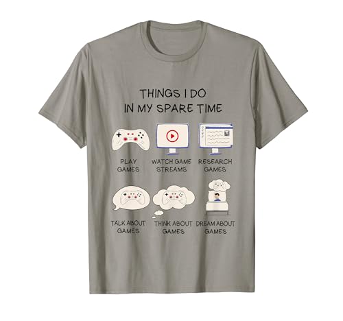 Funny Gaming Shirts For Teen Boys Men In My Spare Time Gamer T-Shirt