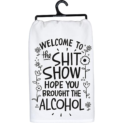 Primitives by Kathy Decorative Kitchen Towel - Hope You Brought Alcohol