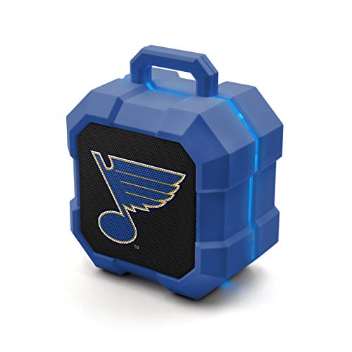 NHL St. Louis Blues ShockBox LED Wireless Bluetooth Speaker, Team Color