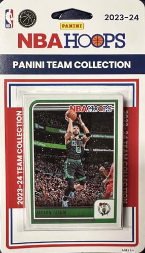Boston Celtics 2023 2024 Hoops Factory Sealed 9 Card Team Set Featuring Jayson Tatum and Jaylen Brown with a Jordan Walsh Rookie Card Plus