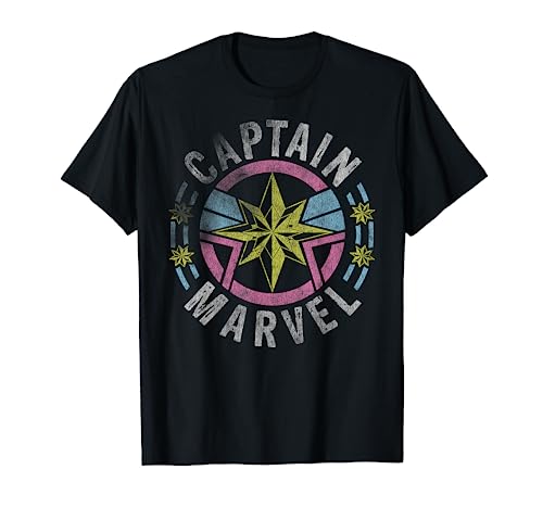 Captain Marvel '90s Style Logo T-Shirt