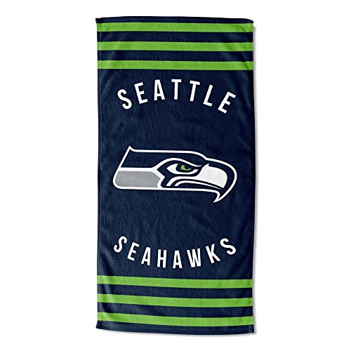 Northwest NFL Seattle Seahawks Unisex-Adult Beach Towel, 30' x 60', Stripes