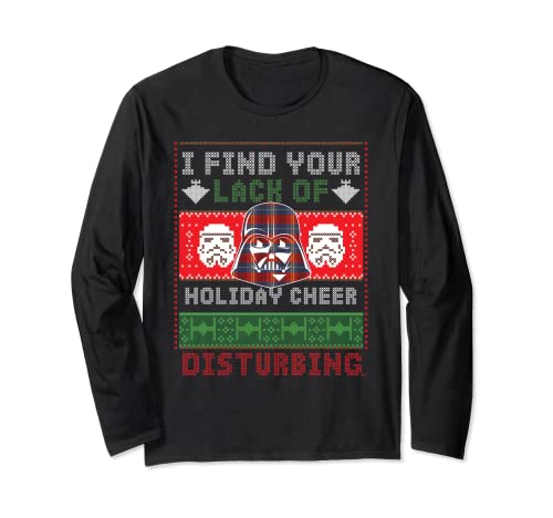 Star Wars Darth Vader Ugly Christmas Sweater Long Sleeve T-Shirt
