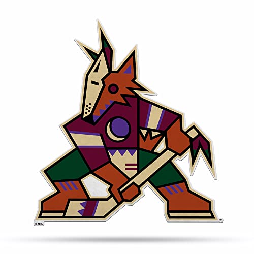 Rico Industries NHL Arizona Coyotes Primary Shape Cut Pennant - Home and Living Room Décor - Soft Felt EZ to Hang