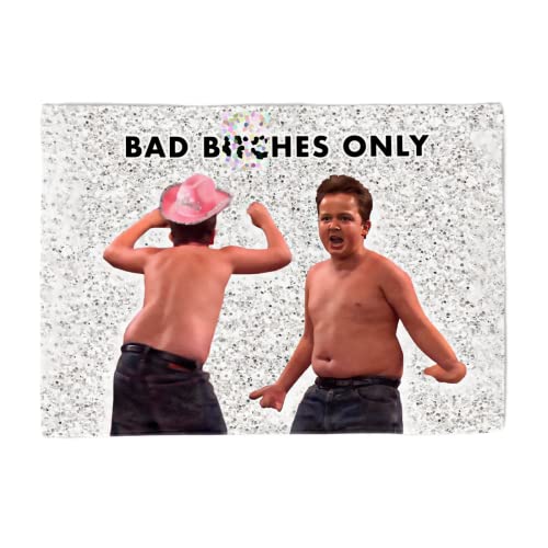 GOLEHS Gibby Bad Bitches Only Tapestry with Easy Hanging Kit, Funny Flag for College Dorm, Available in Sizes from 40' to 90', Skin-Friendly Soft High-Definition Meme Tapestry(Size:40'×30')