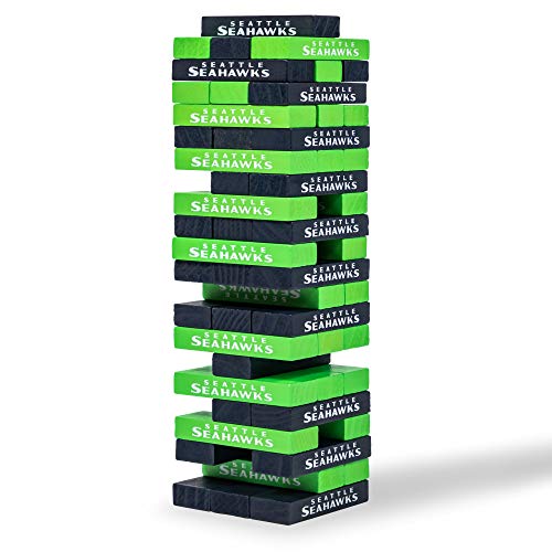 Wild Sports NFL Seattle Seahawks Table Top Stackers 3' x 1' x .5', Team Color