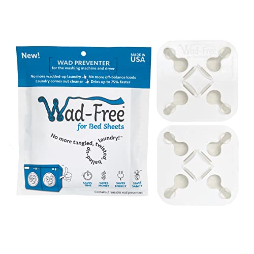 Wad-Free Bed Sheet Detangler Reduces Laundry Tangles - As Seen on Shark Tank, Made in USA