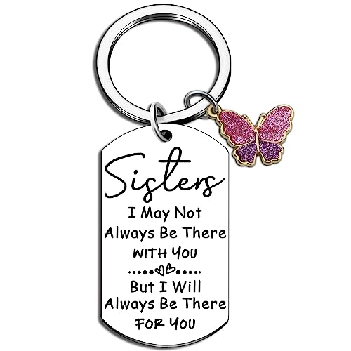 ichrati Sister Gifts from Sisters Big Little Sister Gift for Sister Birthday Gifts Ideas for Girls Teen Women Adults Mothers Day Keychain Best Sisters ever Bestfriend Christmas Key Ring