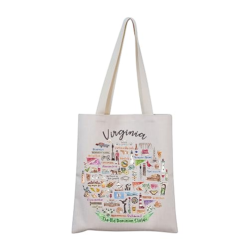Virginia Gift for Women Tote Bag Welcome to Virginia Moving to Virginia Gift Virginia Travel Gift (Virginia tote)