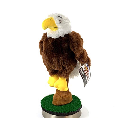 Creative Covers for Golf Bald Eagle Headcover,Brown-White-Yellow,
