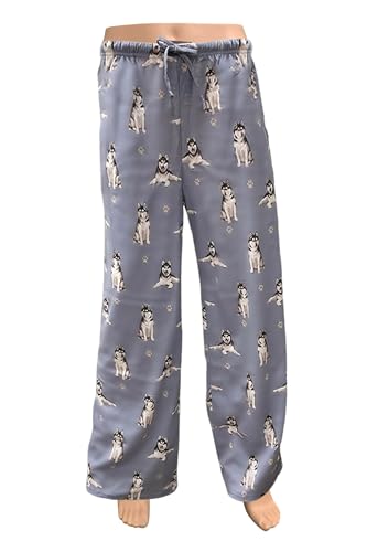 Siberian Husky Pajama Pants – Cotton Blend - All Season - Comfort Fit Lounge Pants for Women and Men – Siberian Husky Gifts